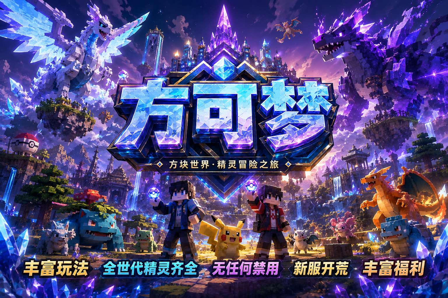 我的世界昀威方可梦服务器新服开荒