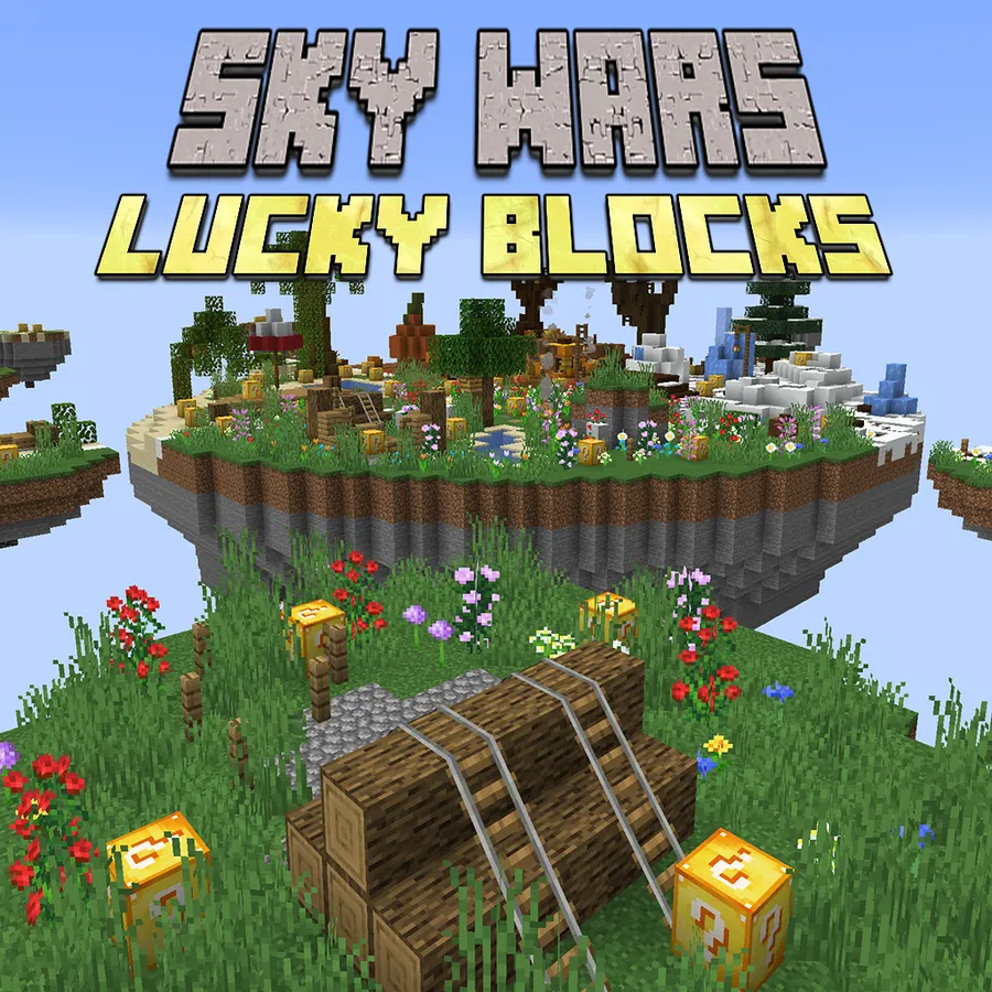 Sky Wars Lucky Blocks! - Four Seasons  - world pvp! [1.20.1] NOW!!