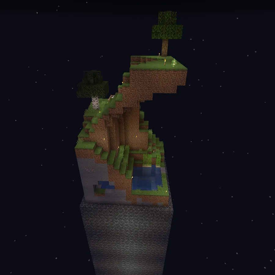 One Chunk - Mystery World - Chunk Wrapped in Bedrock