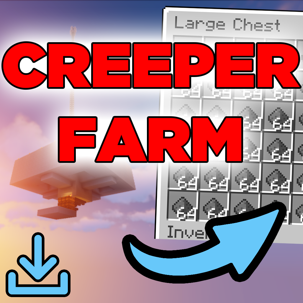 BEST Fully Automatic AFK Creeper Farm + Schematic Download