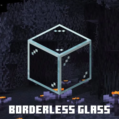Borderless Glass (No OptiFine Needed) Bedrock Support!