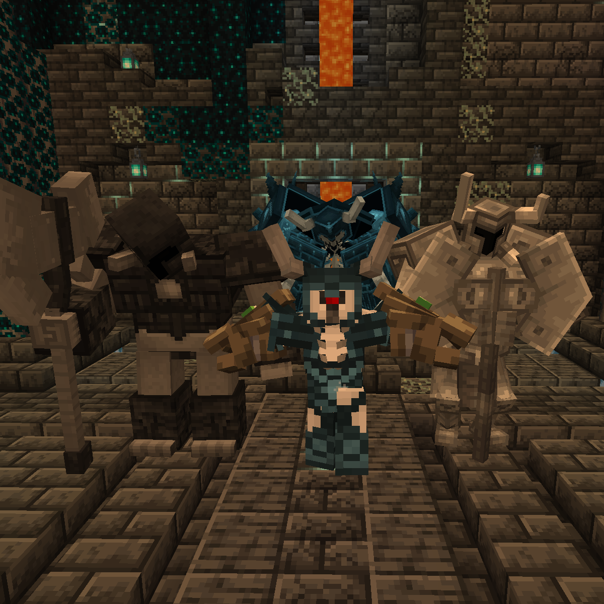 Dual Guardian Axes (Mowzie's/EEEAB's Mobs + Weapons of Miracles/Epic Fight)