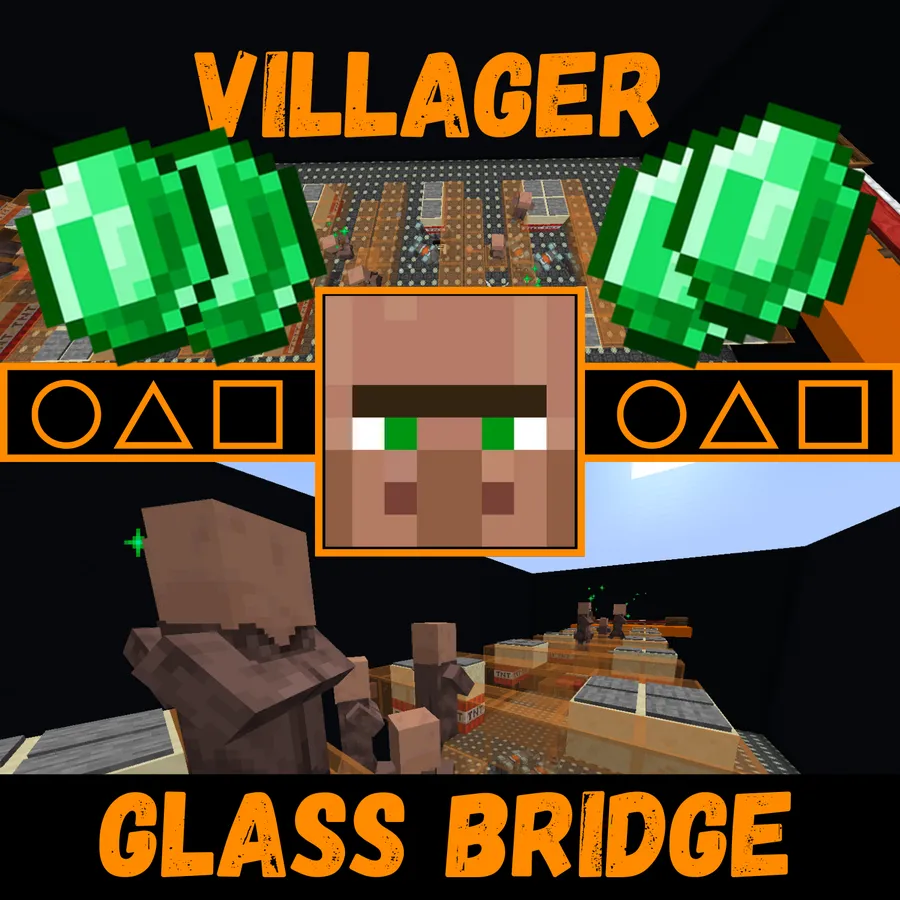 villager glass bridge (squid game)