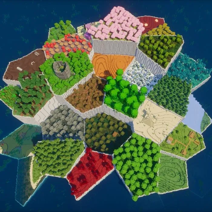 Multi-Biome Survival Island